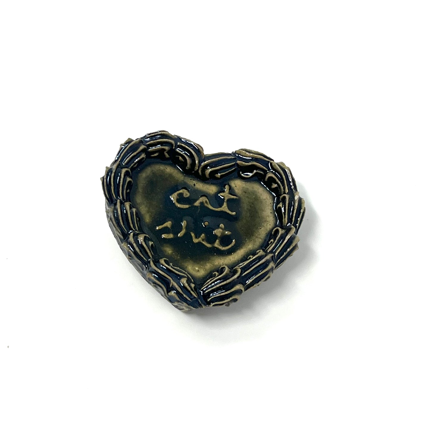 Raku Flat Cake Magnets