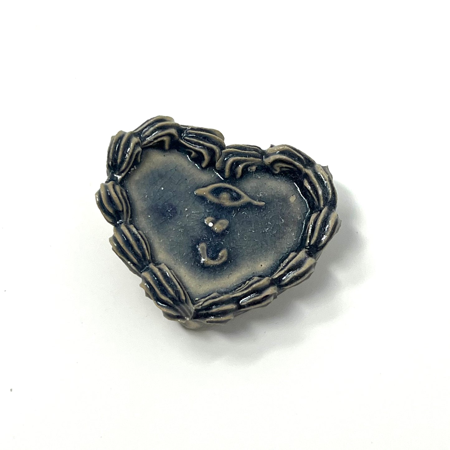 Raku Flat Cake Magnets