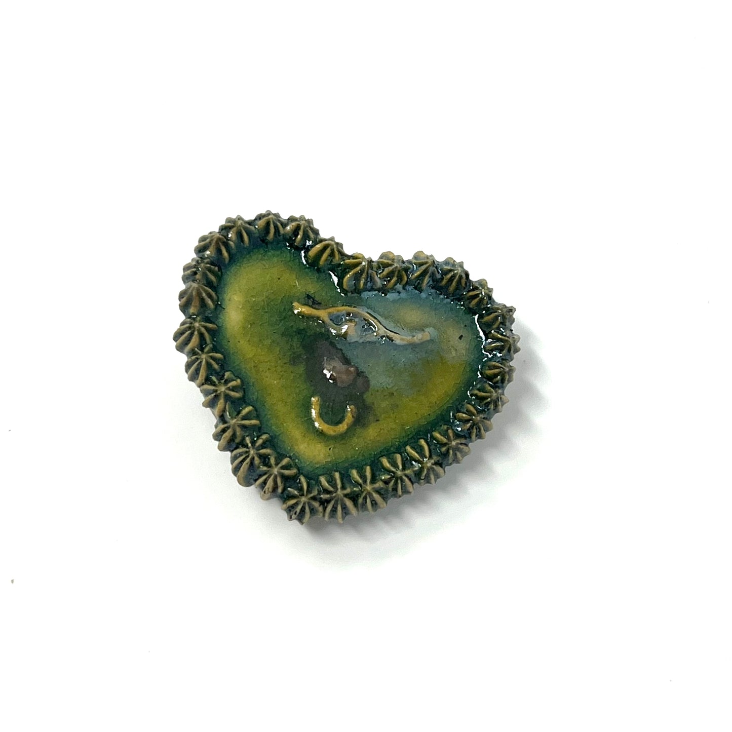 Raku Flat Cake Magnets