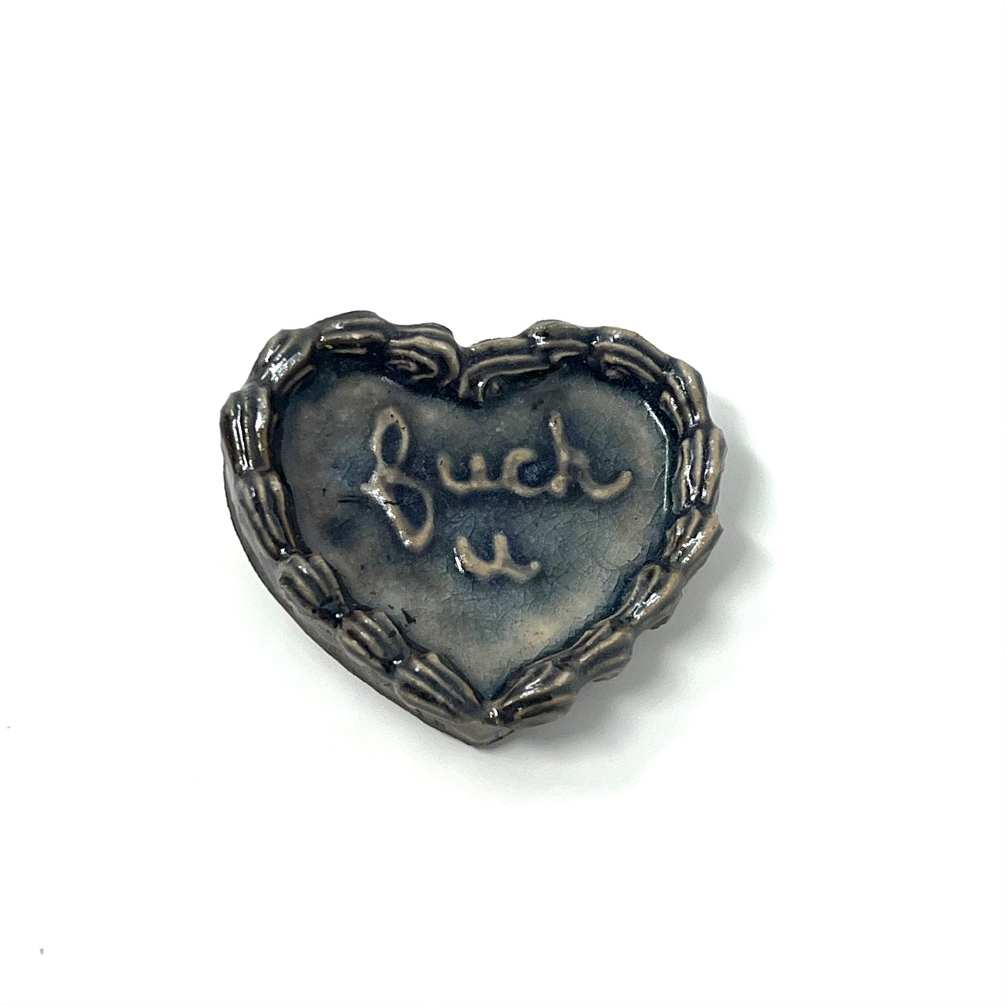 Raku Flat Cake Magnets