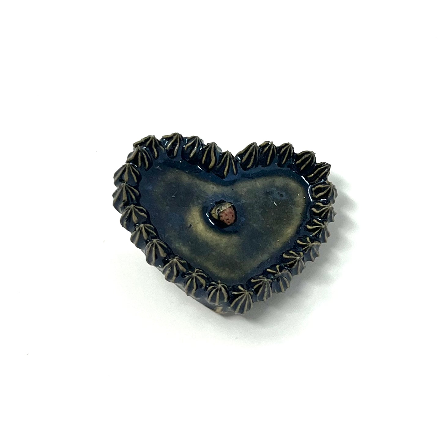 Raku Flat Cake Magnets