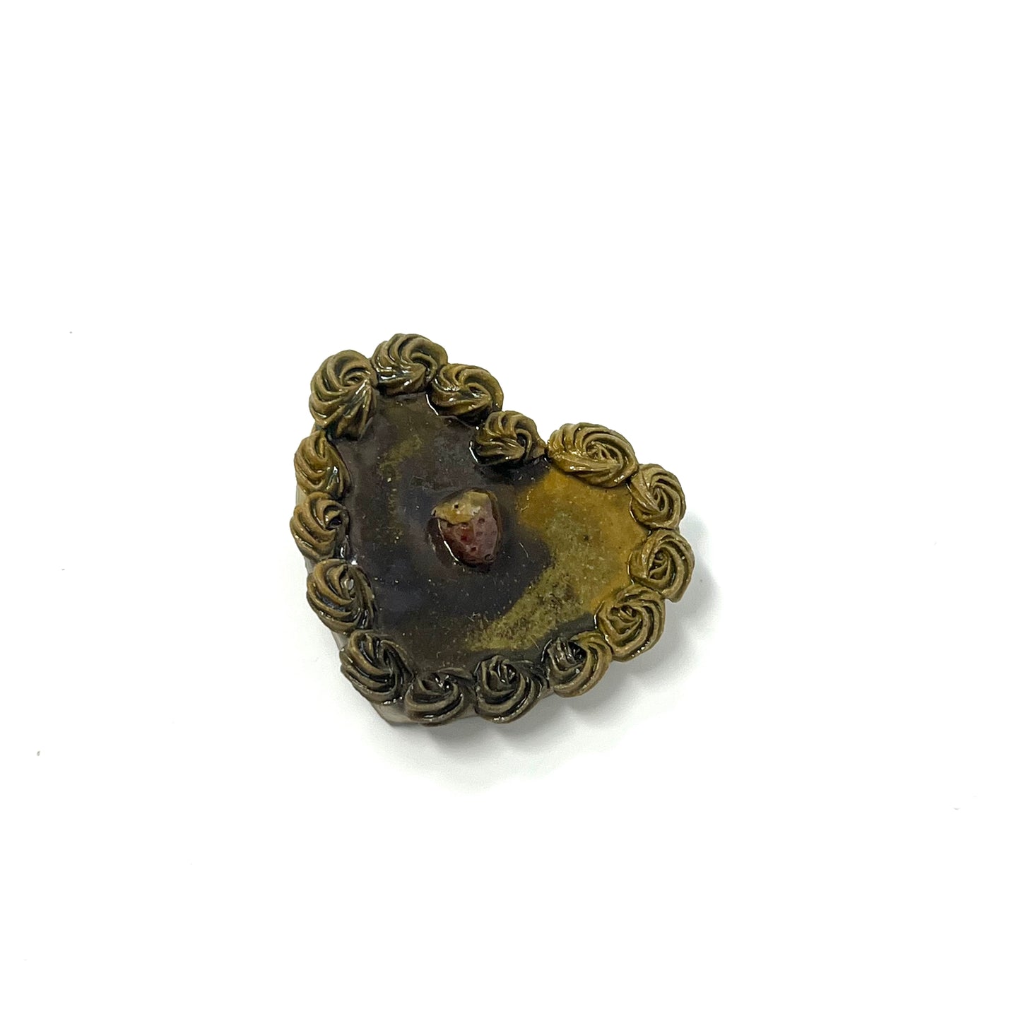 Raku Flat Cake Magnets