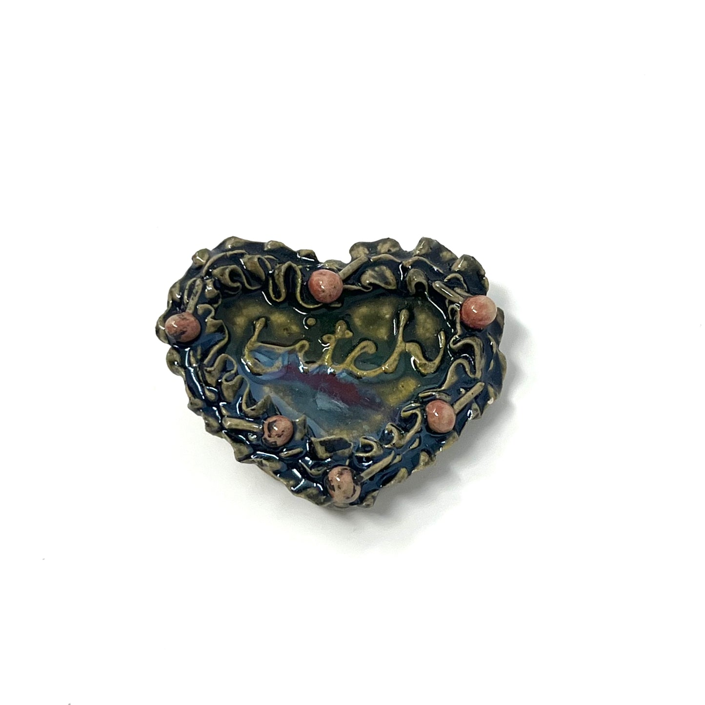 Raku Flat Cake Magnets