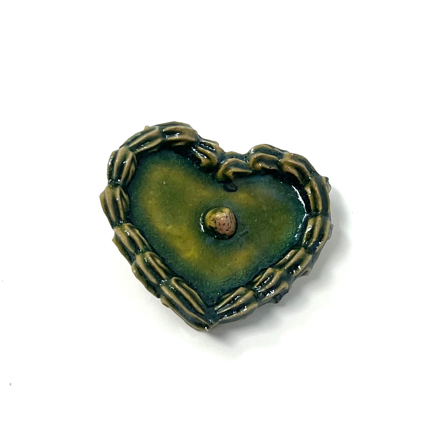 Raku Flat Cake Magnets