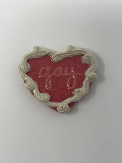 Gay Flat Cake Magnets