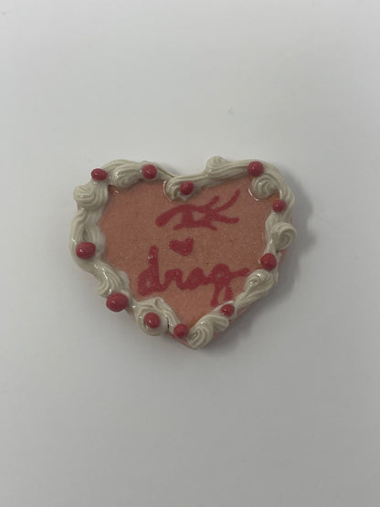 Eye Love Drag Flat Cake Magnets