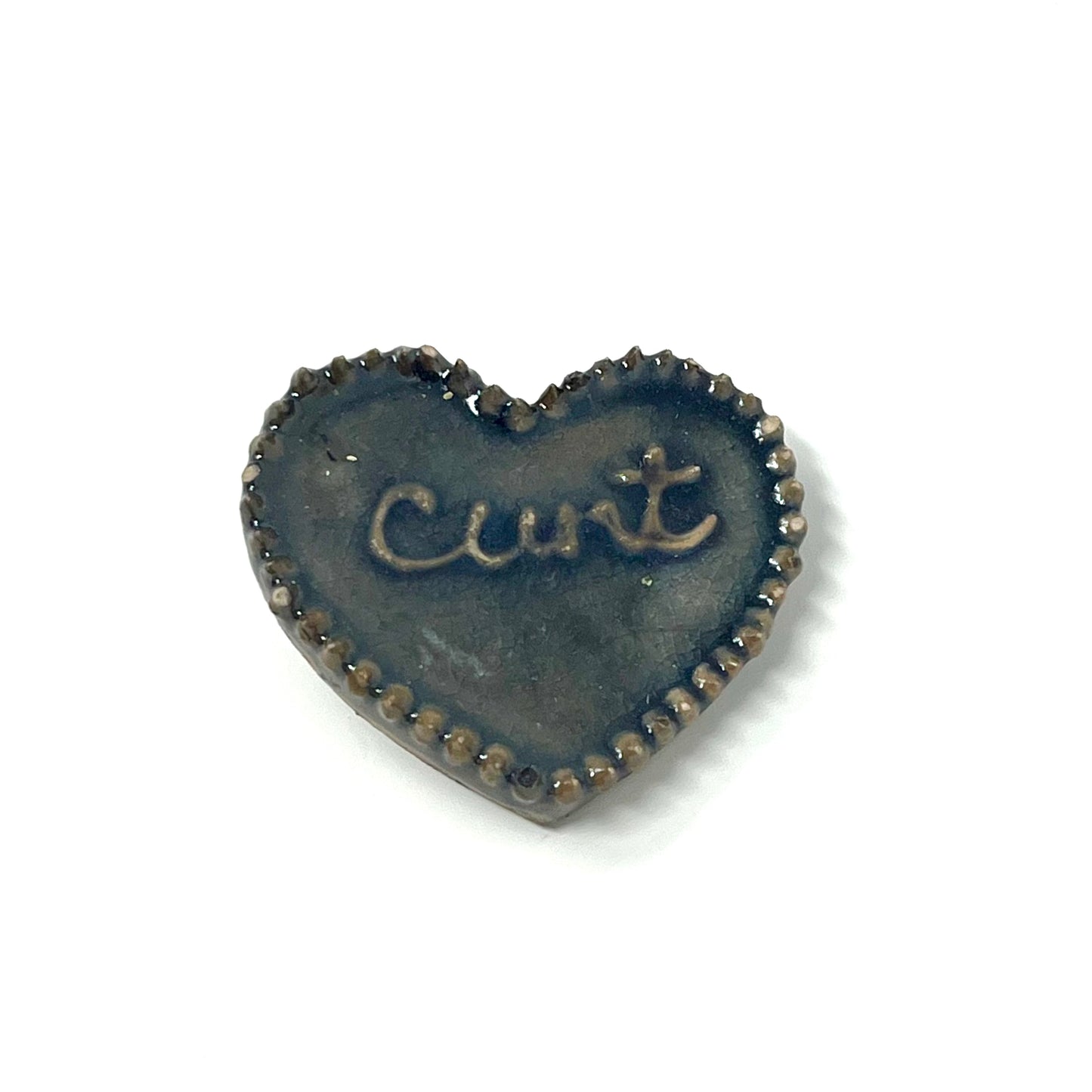 Raku Flat Cake Magnets