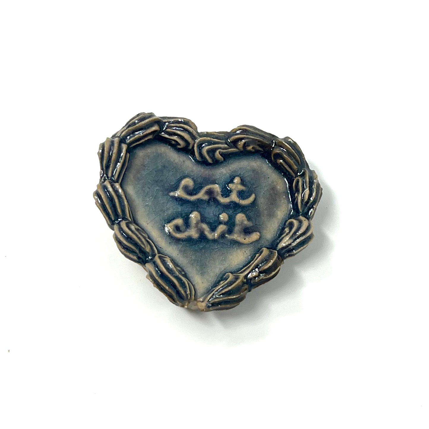 Raku Flat Cake Magnets
