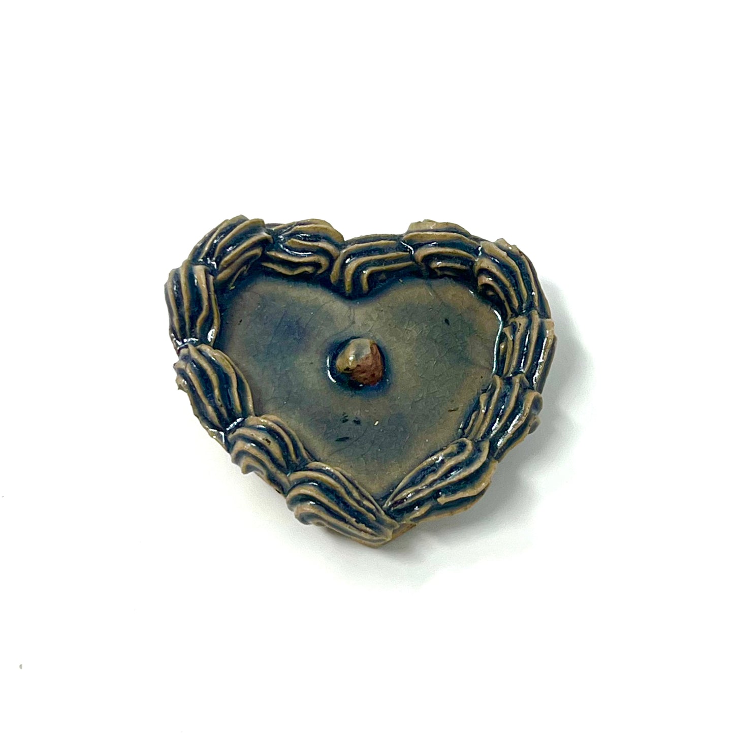 Raku Flat Cake Magnets