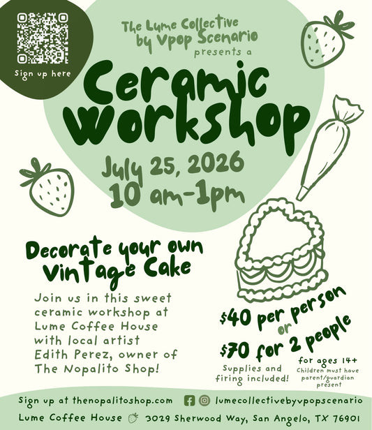 Ceramic Workshop at Lume Coffee House